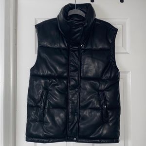 Abercrombie & Fitch Vegan Leather Vest